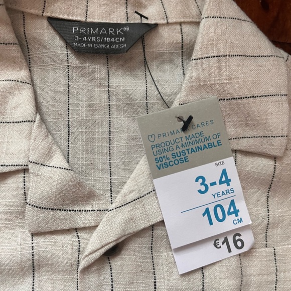 Primark Beige vacay Linen Two-Piece Set - Picture 2 of 2